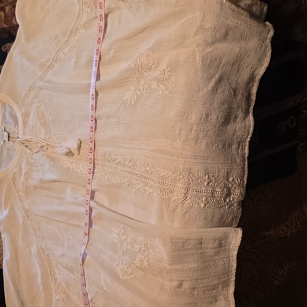 Rachel Zoe Ivory Embroidered Blouse - Picture 7 of 9